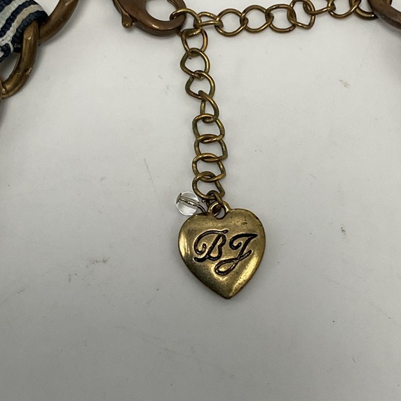 Betsey Johnson Yacht Club Lucite Flowers Rhinestone Necklace - Picture 11 of 15